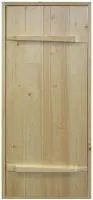 дверь из сосны входная 190х70 ласточкин хвост, банный перец