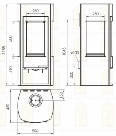 печь-камин неман 7 квт мета-бел #